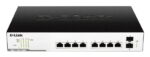 D-LINK DGS-1100-10MP 10-Port Surveillance Switch with 8 PoE and 2 SFP ports (130W PoE budget)