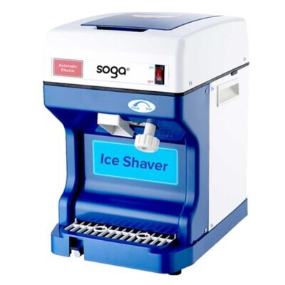 SOGA Ice Shaver Commercial Electric Stainless Steel Ice Crusher Slicer Machine 120KG/h 68