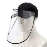Outdoor Protection Hat Anti-Fog Pollution Dust Saliva Protective Cap Full Face HD Shield Cover Adult Black