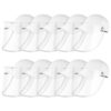 10X Outdoor Protection Hat Anti-Fog Pollution Dust Saliva Protective Cap Full Face HD Shield Cover Adult White