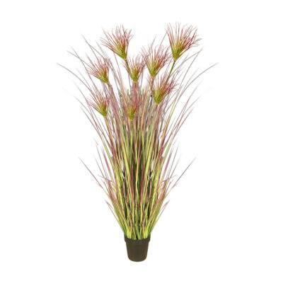 SOGA 150cm Purple Artificial Indoor Potted Papyrus Plant Tree Fake Simulation Decorative