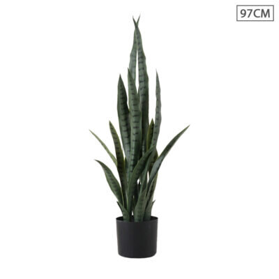 SOGA 97cm Artificial Indoor Snake Sansevieria Plant Fake Decoration Tree Flower Pot