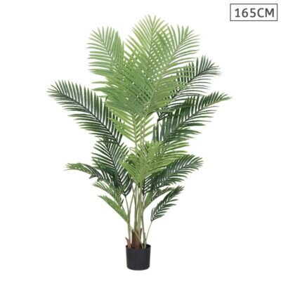 SOGA 165cm Artificial Swallowtail Sunflower Fake Decoration Tree Flower Pot Plant
