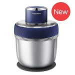 The compact and easy to use stainless steel chopper will save you time when preparing meals. Simple one button operation makes it easy for anyone to use! Monitor the perfect level of ‘chop’ thanks to the convenient see through lid and S-shaped blade, designed to give you uniform chopping results every time. The anti-slip base ensures the chopper won’t slide across the benchtop when in use. Peeling garlic has never been quicker or easier with the unique garlic peeling attachment - with the added bonus of keeping your hands free of smelling like garlic! The 3 stainless steel bowls of various capacities, conveniently stack within each other to reduce storage space. The bowls are also dishwasher safe, meaning clean-up is quick and easy, or alternatively simply clean in warm soapy water. one button operation stainless steel bowls for easy cleaning and durability anti slip base unique garlic peeling attachment convenient see through lid bowl capacity 800ml, 1.2L, 1.5L