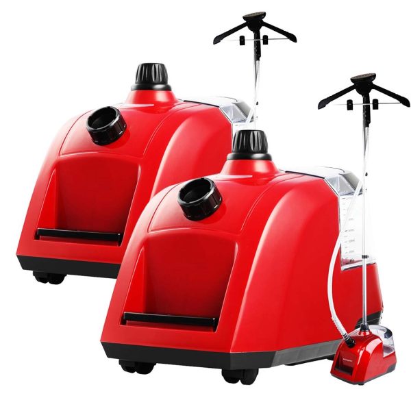 SOGA 2X Professional Commercial Garment Steamer Portable Cleaner Steam Iron 80MINS Red