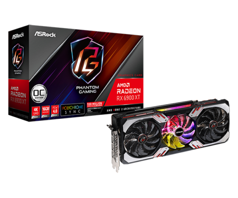 ASRock AMD Radeon RX 6900 XT Phantom Gaming D 16G OC Graphics Card