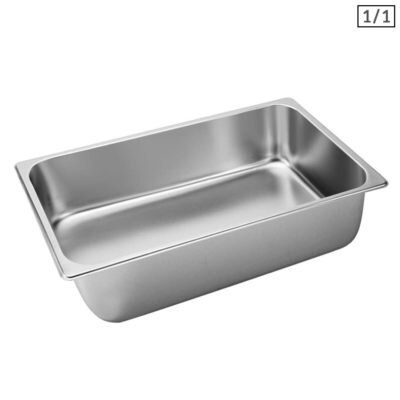 SOGA Gastronorm GN Pan Full Size 1/1 GN Pan 15cm Deep Stainless Steel Tray