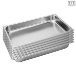SOGA 6X Gastronorm GN Pan Full Size 1/1 GN Pan 6.5cm Deep Stainless Steel Tray
