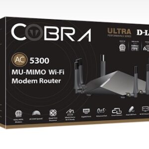 COBRA AC5300 Wave 2 MU-MIMO Wi-Fi Modem Router