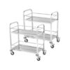 SOGA 2X 2 Tier 95x50x95cm Stainless Steel Drink Wine Food Utility Cart Large