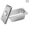 SOGA 2X Gastronorm GN Pan Full Size 1/3 GN Pan 10cm Deep Stainless Steel Tray With Lid
