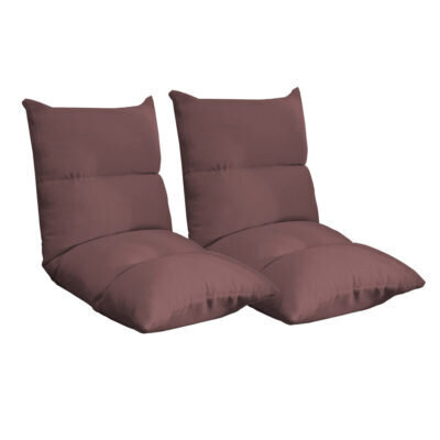 SOGA 2X Lounge Floor Recliner Adjustable Lazy Sofa Bed Folding Game Chair Coffee