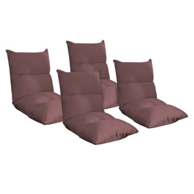 SOGA 4X Lounge Floor Recliner Adjustable Lazy Sofa Bed Folding Game Chair Coffee