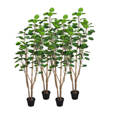 SOGA 4X 150cm Green Artificial Indoor Pocket Money Tree Fake Plant Simulation Decorative