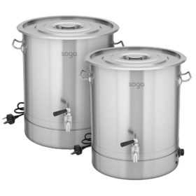 SOGA 2X 21L Stainless Steel URN Commercial Water Boiler  2200W