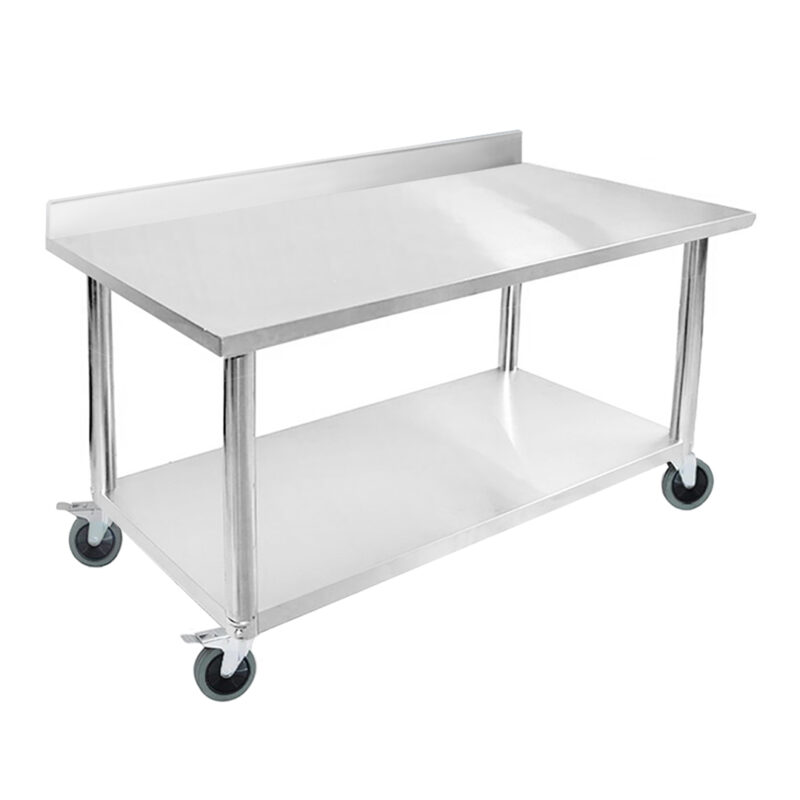 SOGA 100cm Commercial Catering Kitchen Stainless Steel Prep Work Bench ...
