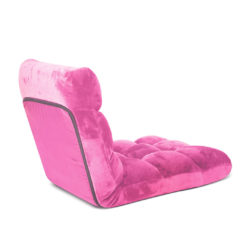 SOGA 2X Floor Recliner Folding Lounge Sofa Futon Couch Folding Chair Cushion Light Pink