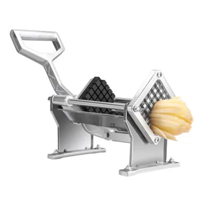 SOGA Commercial Potato French Fry Fruit Vegetable Cutter Stainless Steel 3 Blades