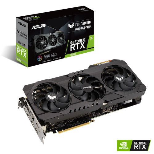 ASUS TUF Gaming GeForce RTX™ 3090 buffed-up design with chart-topping thermal performance.