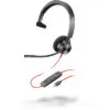 Poly Blackwire 3315 TEAMS Mono Corded Headset, 3.5mm & USB-C