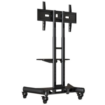 Atdec mobile TV Cart Black  Supports Up to 65" & 45kg - Adjustable height