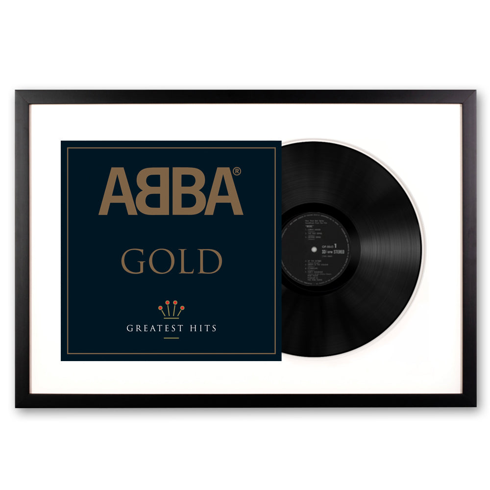 Framed ABBA Gold Double Vinyl Album Art - Australian Warehouses