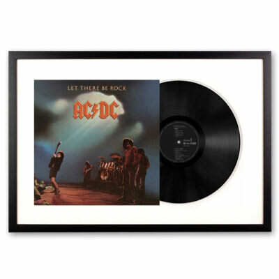 Framed AC/DC Let There Be Rock Vinyl Album Art