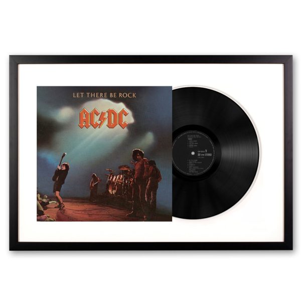 Framed AC/DC Let There Be Rock Vinyl Album Art