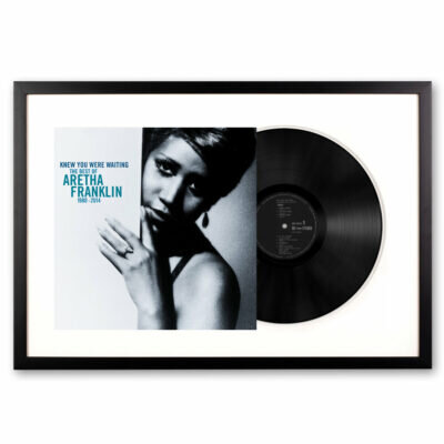 Framed Aretha Franklin Knew You Were Waiting: the Best Of Aretha Franklin 1980 2014 Vinyl Album Art