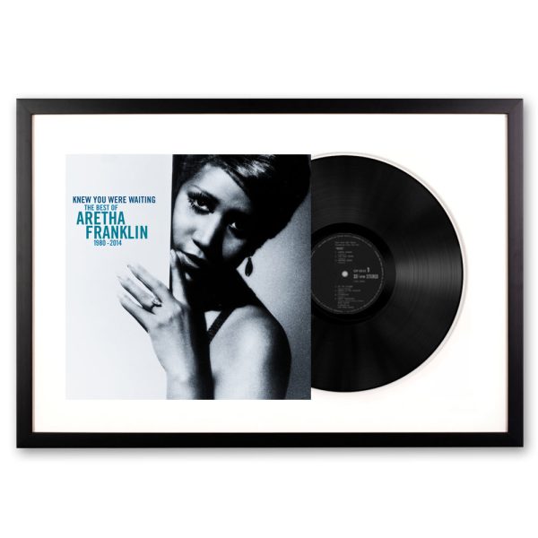 Framed Aretha Franklin Knew You Were Waiting: the Best Of Aretha Franklin 1980 2014 Vinyl Album Art