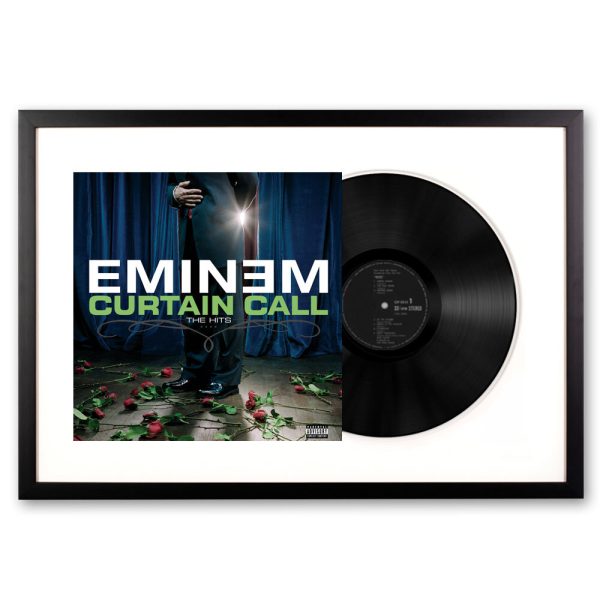 Framed Eminem Curtain Call Double Vinyl Album Art