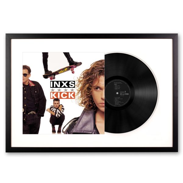 Framed INXS Kick Vinyl Album Art