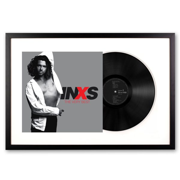 Framed INXS The Very Best Double Vinyl Album Art