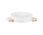 SOGA White 360 Degree Wall-Mounted Rotating Bathroom Organiser Corner Vanity Rack Toilet Adhesive Storage Shelf
