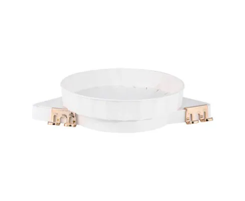 SOGA White 360 Degree Wall-Mounted Rotating Bathroom Organiser Corner Vanity Rack Toilet Adhesive Storage Shelf