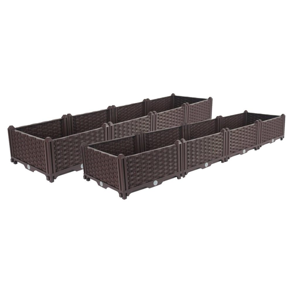 SOGA 2X 160cm Raised Planter Box Vegetable Herb Flower Outdoor Plastic Plants Garden Bed SOGA 2X 160cm Raised Planter Box Vegetable Herb Flower Outdoor Plastic Plants Garden Bed