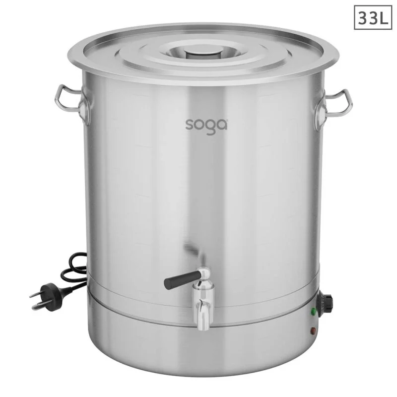 SOGA 33L Stainless Steel URN Commercial Water Boiler  2200W