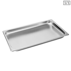 SOGA Gastronorm GN Pan Full Size 1/1 GN Pan 2cm Deep Stainless Steel Tray