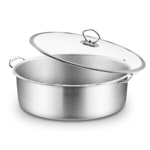 SOGA Stainless Steel  26cm Casserole With Lid Induction Cookware