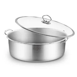 SOGA Stainless Steel 30cm Casserole With Lid Induction Cookware