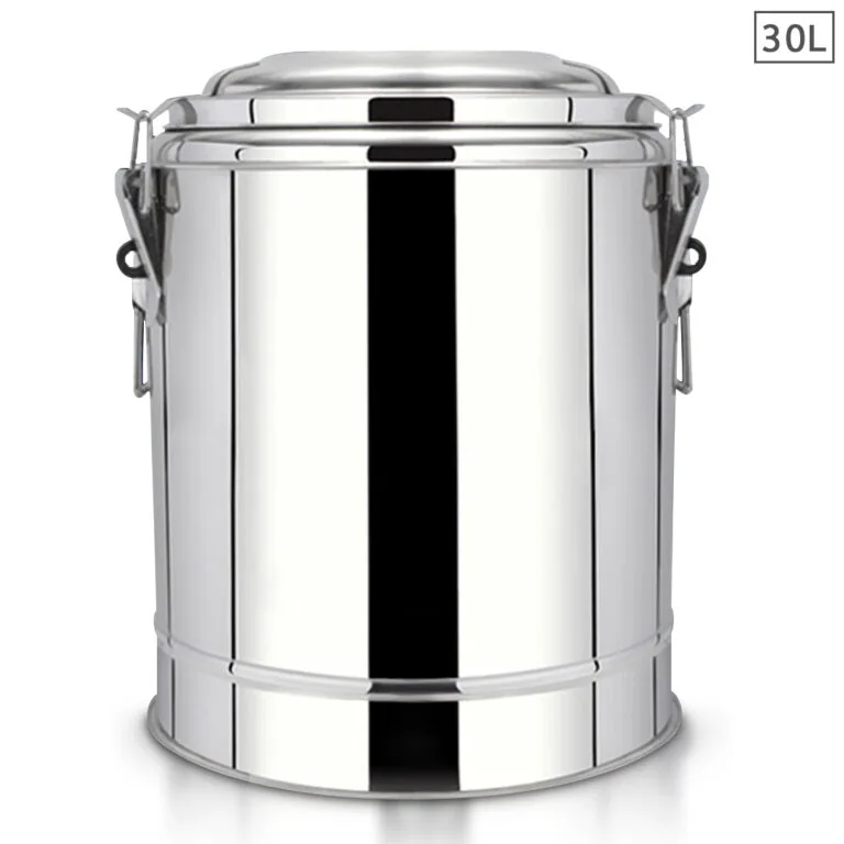 SOGA 30L Stainless Steel Insulated Stock Pot Dispenser Hot & Cold Beverage Container
