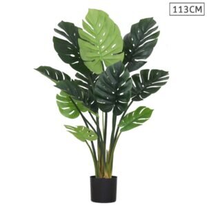 SOGA 113cm Artificial Indoor Potted Turtle Back Fake Decoration Tree Flower Pot Plants