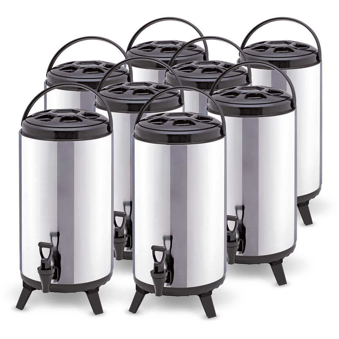 SOGA 8X 12L Portable Insulated Cold/Heat Coffee Tea Beer Barrel Brew Pot With Dispenser