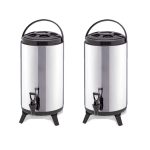 SOGA 2X 16L Portable Insulated Cold/Heat Coffee Tea Beer Barrel Brew Pot With Dispenser