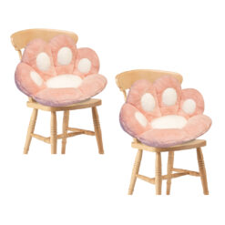 SOGA 2X 70cm  Pink Paw Shape Cushion Warm Lazy Sofa Decorative Pillow Backseat Plush Mat Home Decor