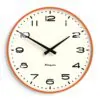 Newgate Radio City Wall Clock - Matte Pumpkin Orange
