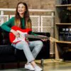 3rd Avenue 3/4 Size Electric Guitar - Red