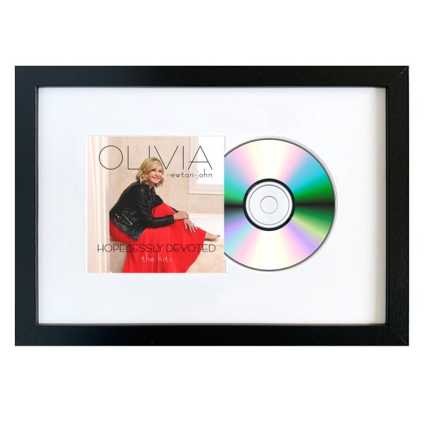 Olivia Newton-John-Hopelessly Devoted - The Hits CD Framed Album Art