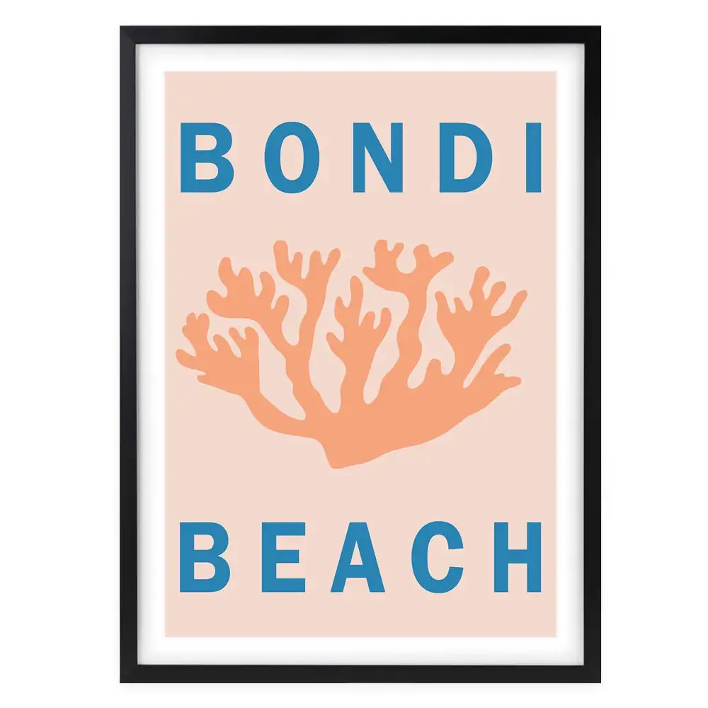 Wall Art's Bondi Beach Framed A1 Art Print - Australian Warehouses
