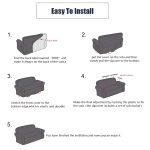 7-SOGA 4-Seater Checkered Sofa Cover Couch Protector High Stretch Lounge Slipcover Home Decor